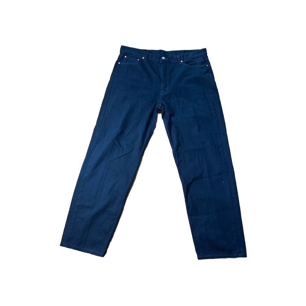 Levis 550 Jeans Mens 44X36 Black Relaxed Fit Straight‎ Leg 5 Pocket Cotton Denim